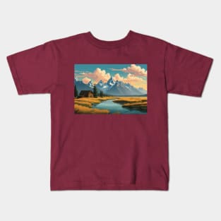 Grand Teton National Park Kids T-Shirt